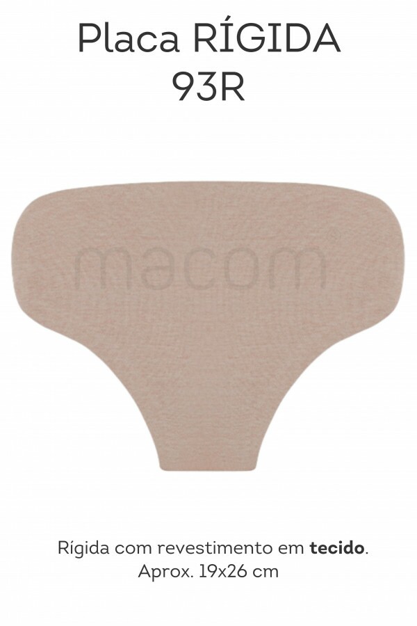 Placa para dorso - RIGIDA - 19x26 cm 93RUNIB